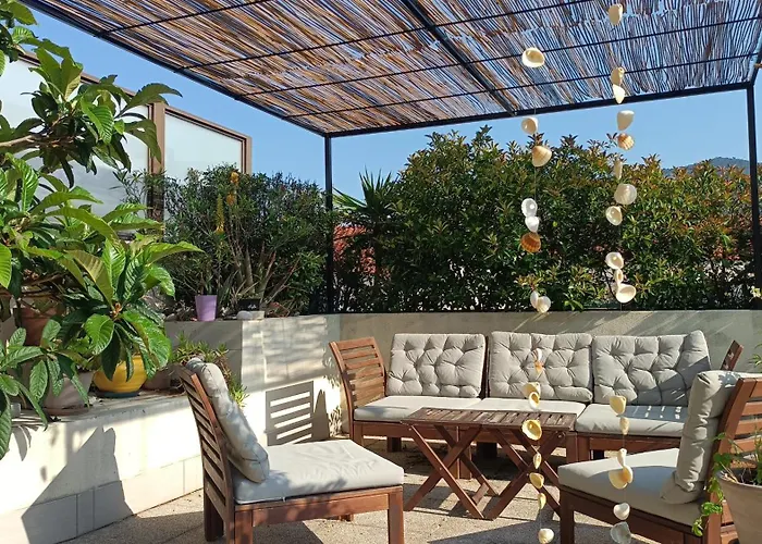Chambre calme ouvrant sur magnifique rooftop
